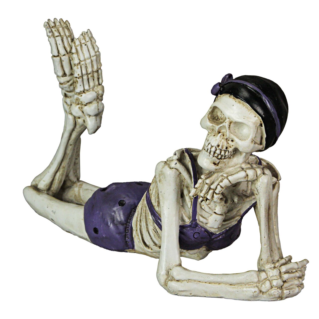 Pretty on the Inside Bathing Beauty Skeleton Statue 10 Inches Long